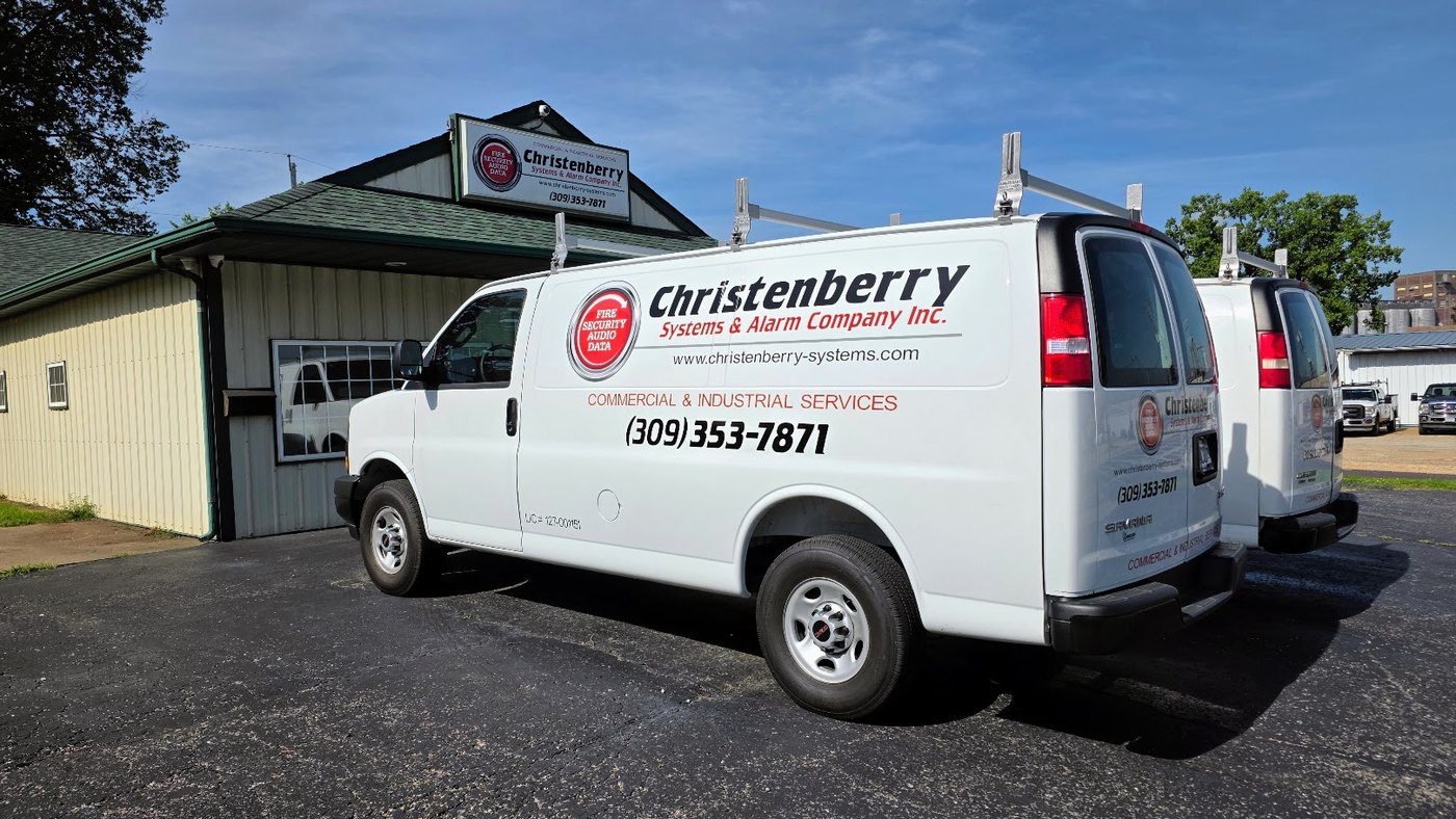 Christenberry Systems service van outside the Pekin, Illinois office