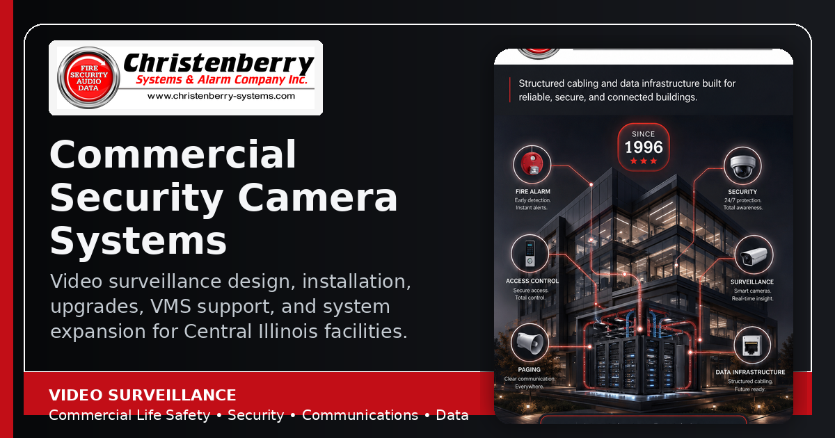 Commercial Security Camera & Video Surveillance Systems | Christenberry ...