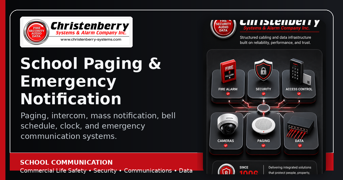 School Paging, Intercom & Emergency Notification Systems ...